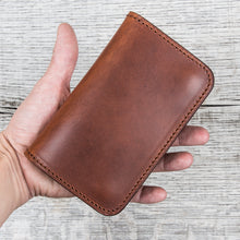 Larry Smith Truckers Wallet Light Brown Steer Hide LT-0001