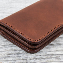 Larry Smith Truckers Wallet Light Brown Steer Hide LT-0001
