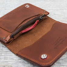 Larry Smith Truckers Wallet Light Brown Steer Hide LT-0001
