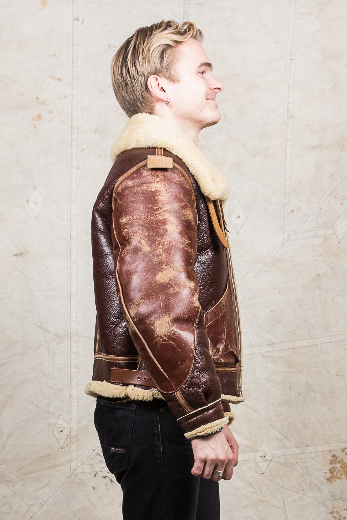 Secondhand Real McCoys Leather B-3 Flight Jacket