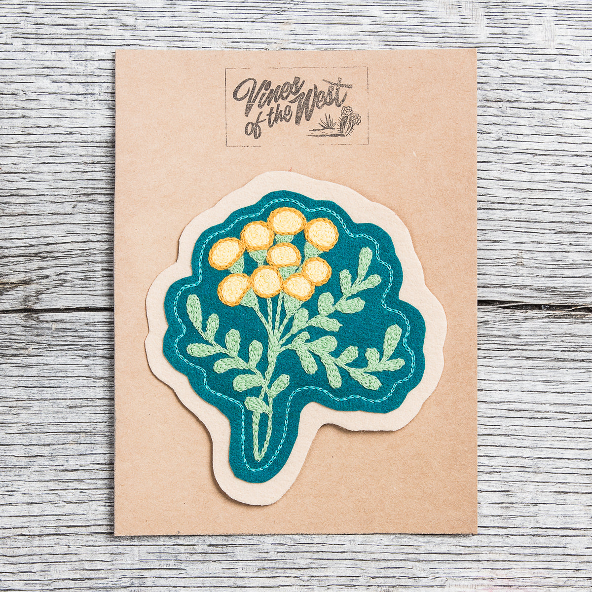 Miriam Parkman x Indigofera Chain Stitch Embroidered Patch "Renfana"