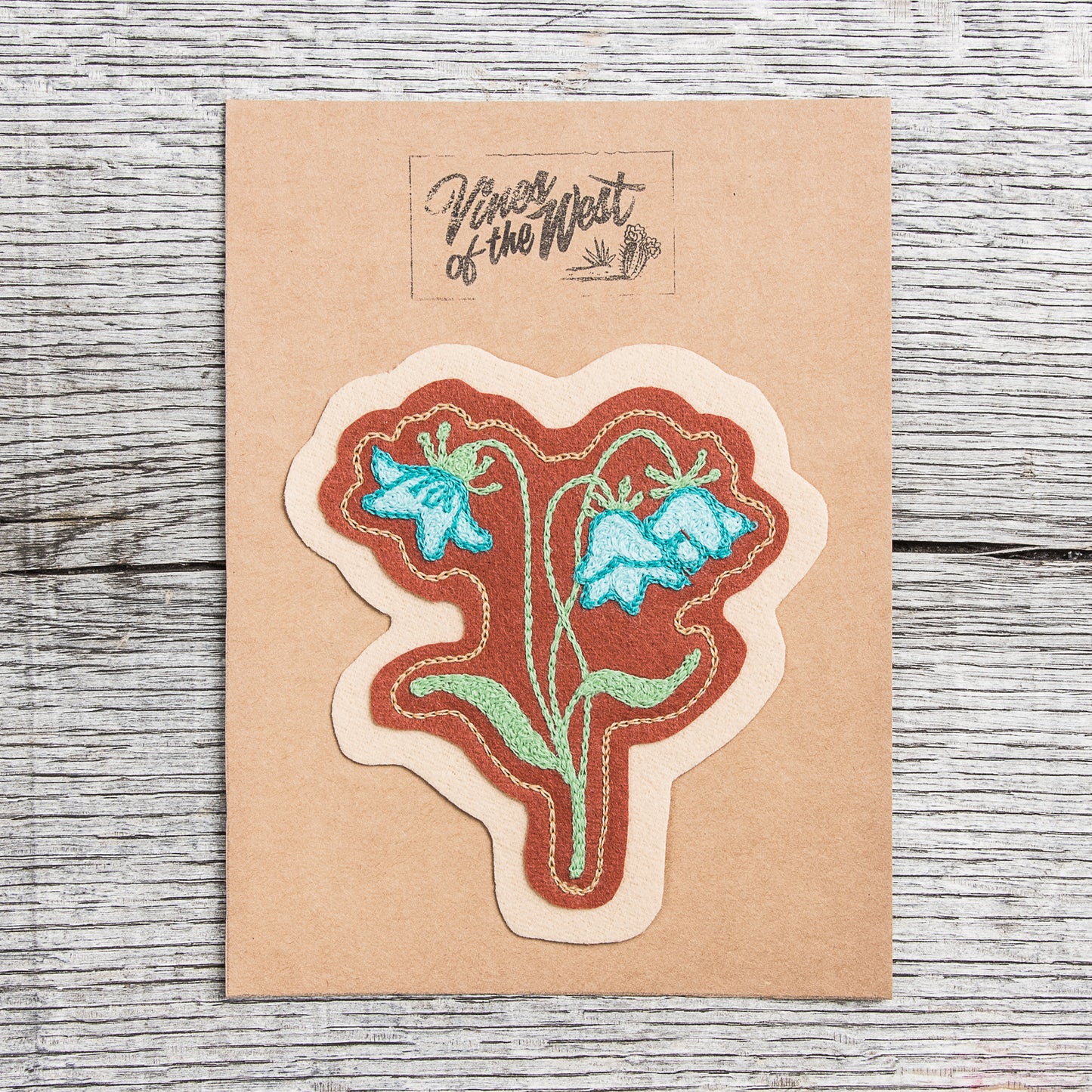 Miriam Parkman x Indigofera Chain Stitch Embroidered Patch "Blåklocka"