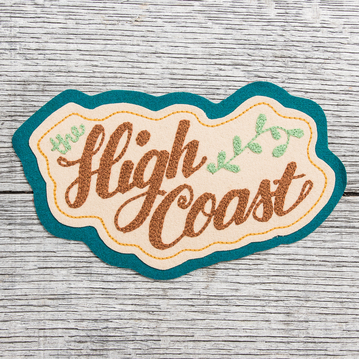 Miriam Parkman x Indigofera Chain Stitch Embroidered Patch "High Coast"