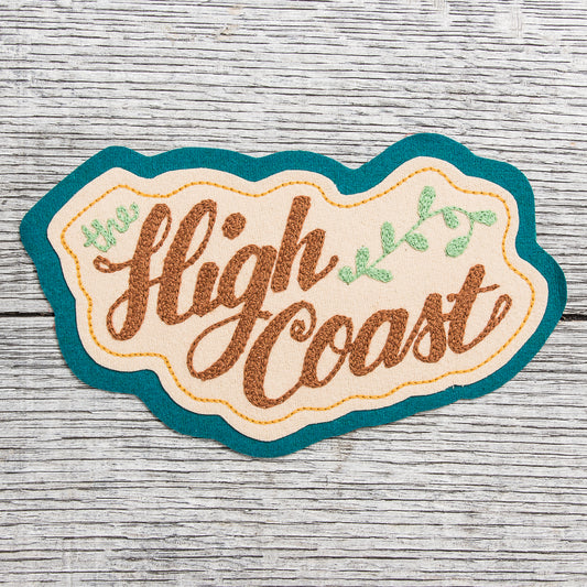 Miriam Parkman x Indigofera Chain Stitch Embroidered Patch "High Coast"