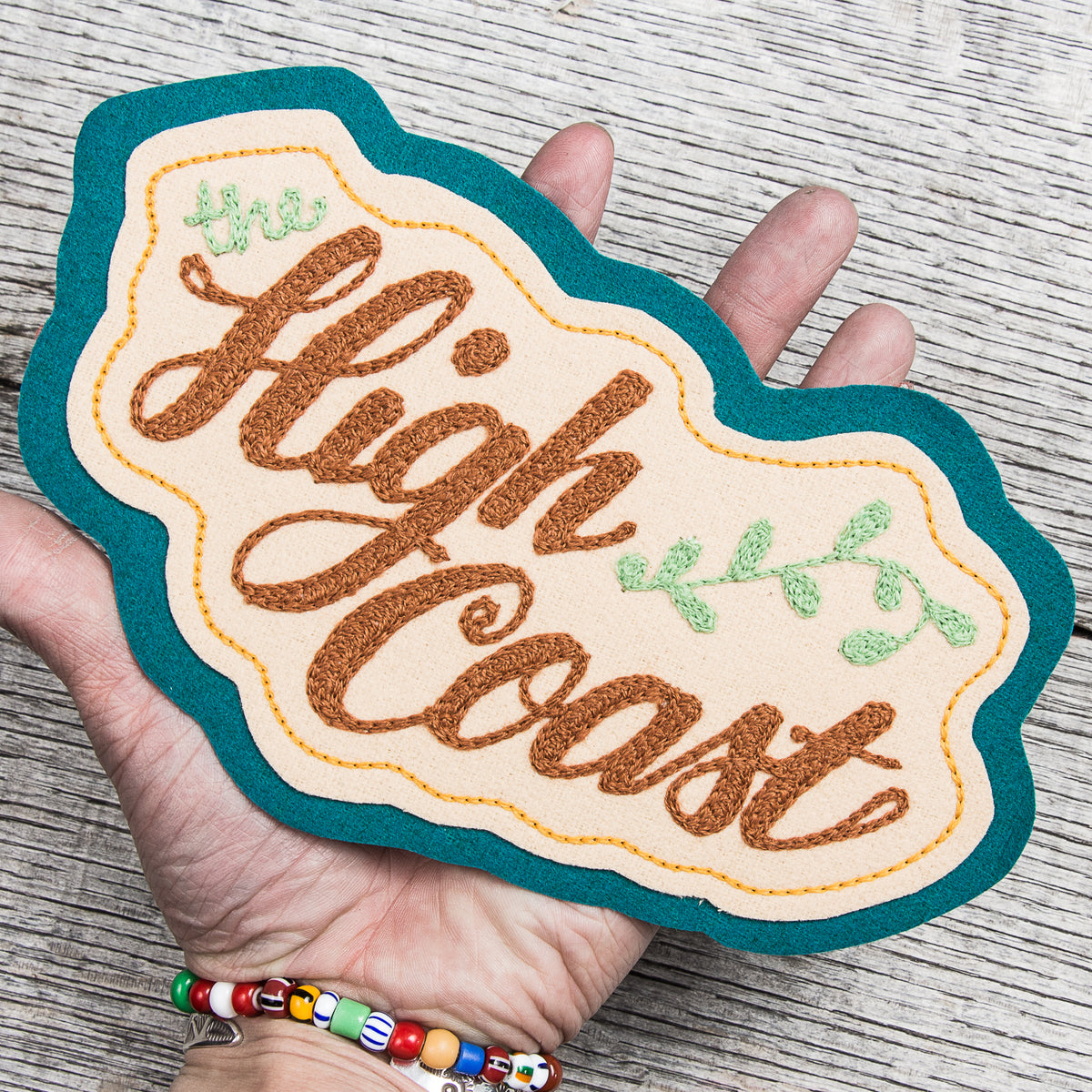 Miriam Parkman x Indigofera Chain Stitch Embroidered Patch "High Coast"