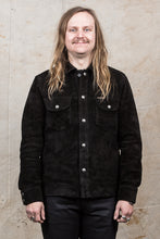 Indigofera Copeland Black Rough Out Leather
