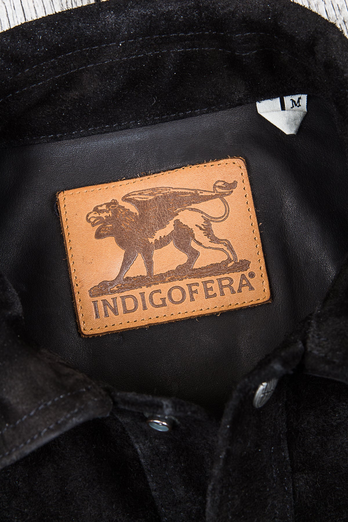 Indigofera Copeland Black Rough Out Leather