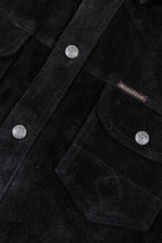 Indigofera Copeland Black Rough Out Leather