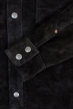Indigofera Copeland Black Rough Out Leather