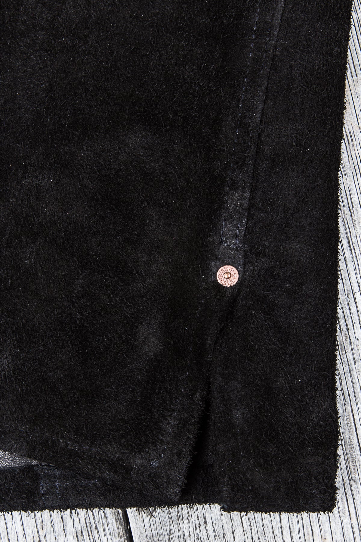 Indigofera Copeland Black Rough Out Leather
