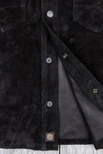 Indigofera Copeland Black Rough Out Leather