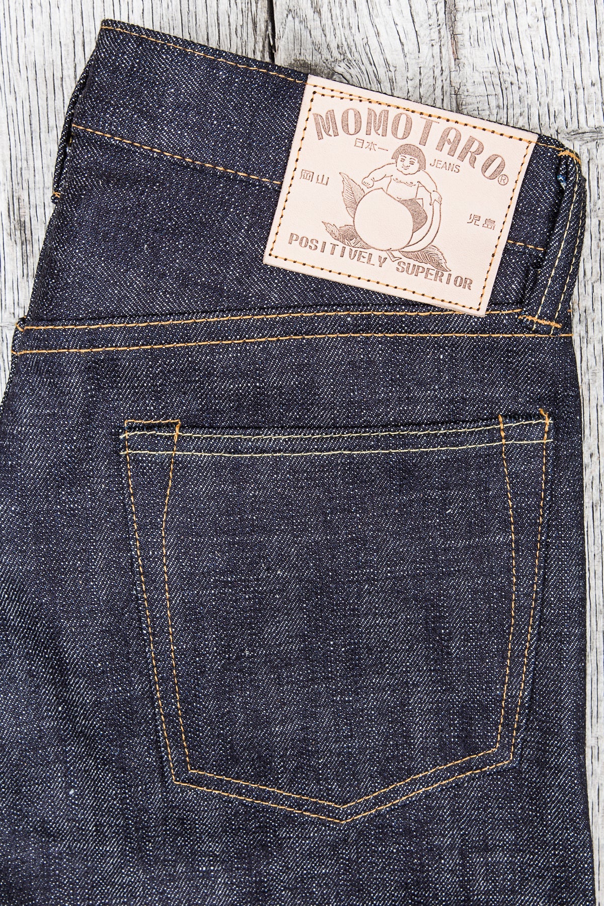 MOMOTARO JEANS Lot 0605-82 Natural Tapered 16oz Texture Denim