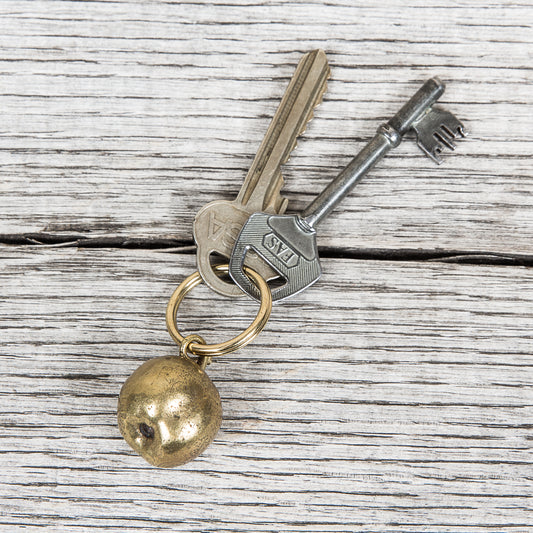 Tender Brass Crab Apple Keyring