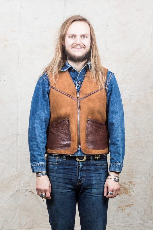 ELMC Biker Flight Vest Havana Brown