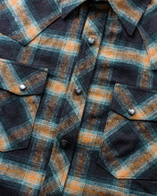 Indigofera Dawson Shirt Japanese Selvage Flannel Black / Petrol / Rust