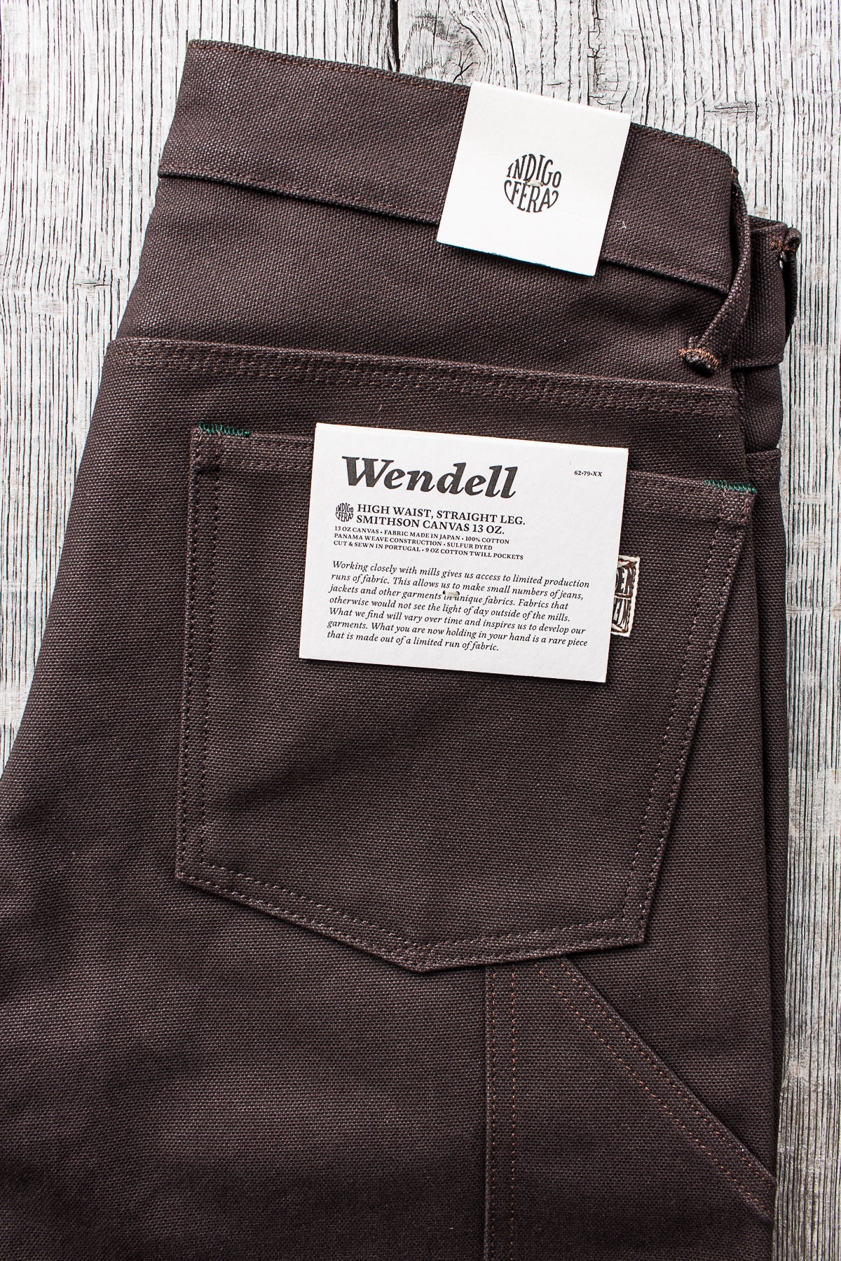 Indigofera Wendell Pants Smithson Canvas Brown