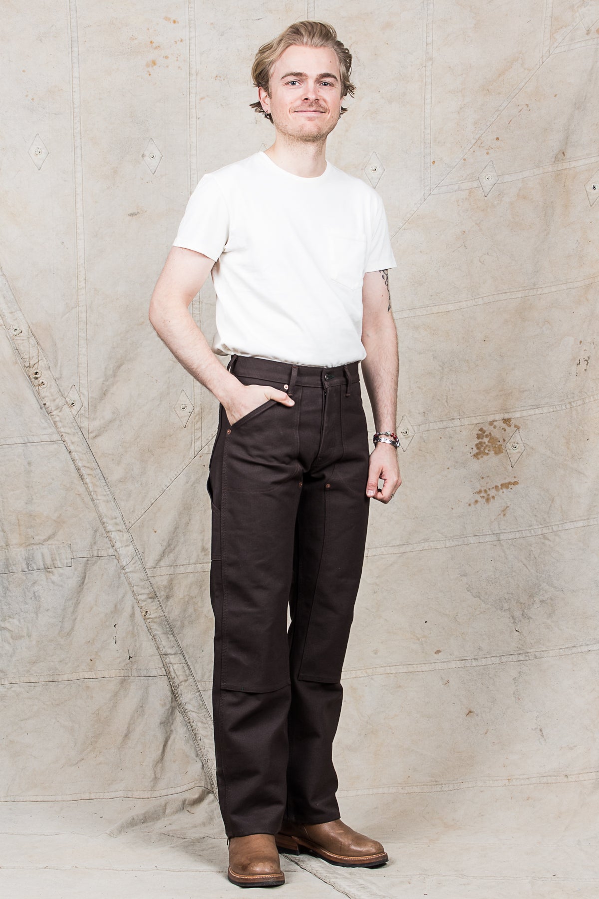Indigofera Wendell Pants Smithson Canvas Brown