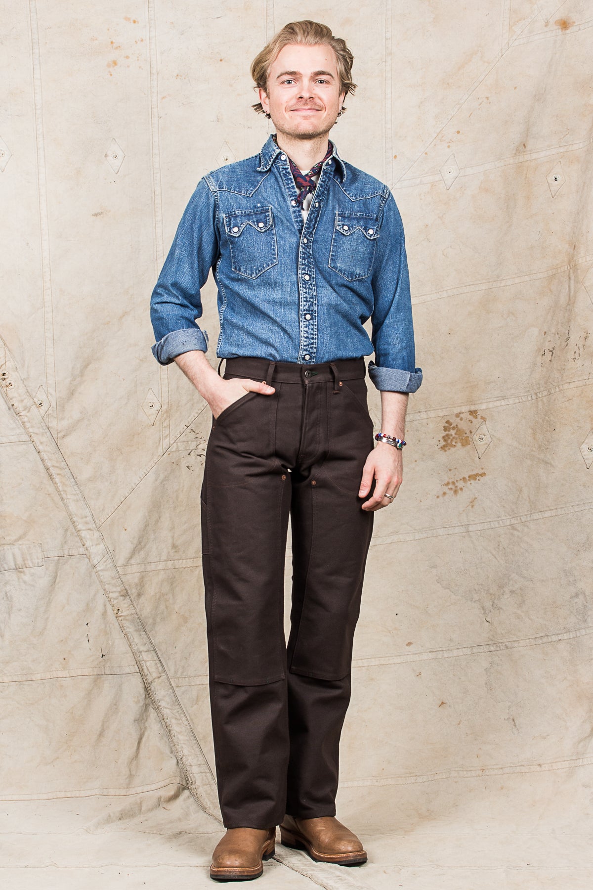 Indigofera Wendell Pants Smithson Canvas Brown