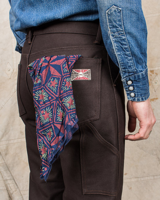 Indigofera Northern Star Bandana Navy / Rust / Green
