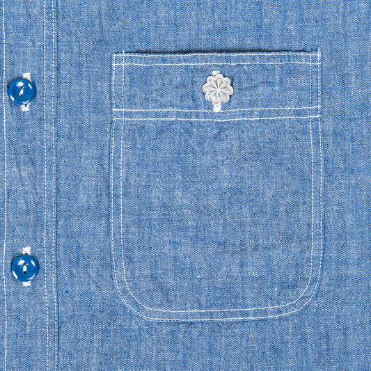 Larry Smith Leaf Shell Concha Small Button OT-C0011