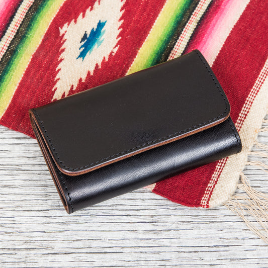 Larry Smith Leather Card Case LT-0065 Black