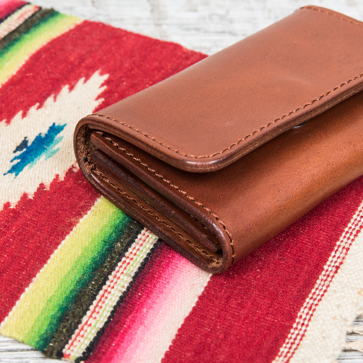 Larry Smith Leather Card Case LT-0065 Brown