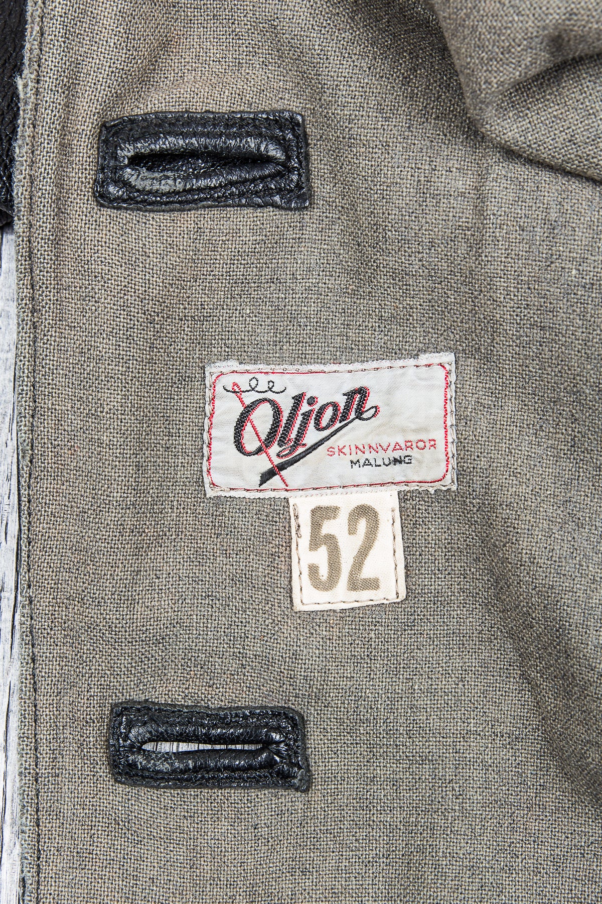 Vintage Swedish Army Dispatch Riders Leather Jacket "Ordonnansjacka"