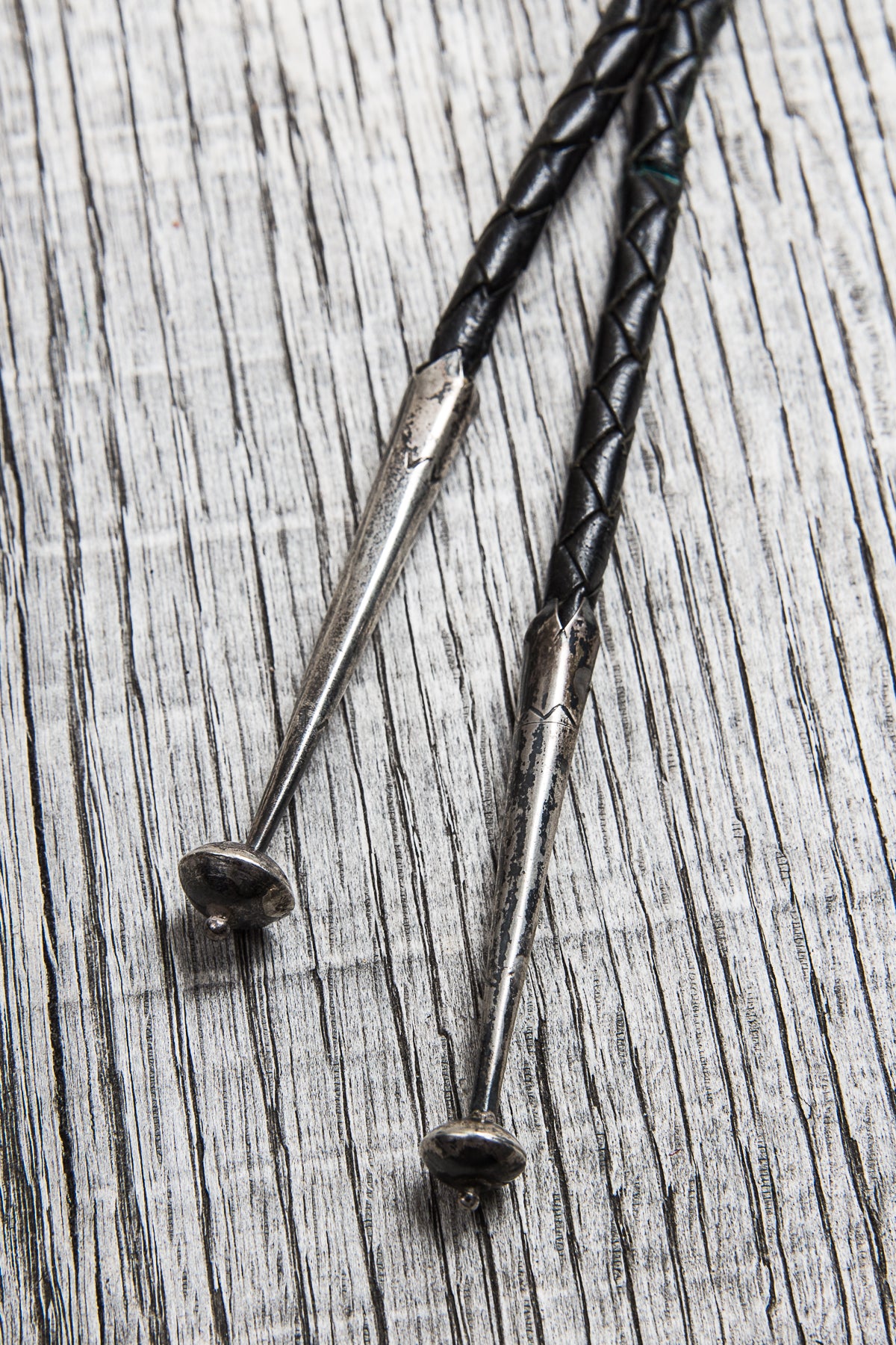 Vintage 1960's Navajo Silver Bolo Tie
