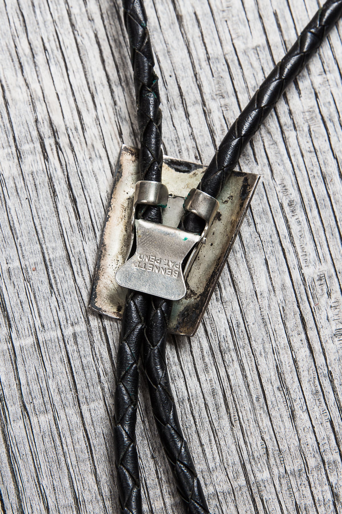 Vintage 1960's Navajo Silver Bolo Tie