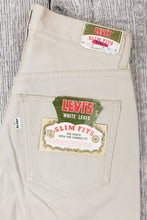 Vintage Dead Stock Levi's Big E White Slim Fit Pants
