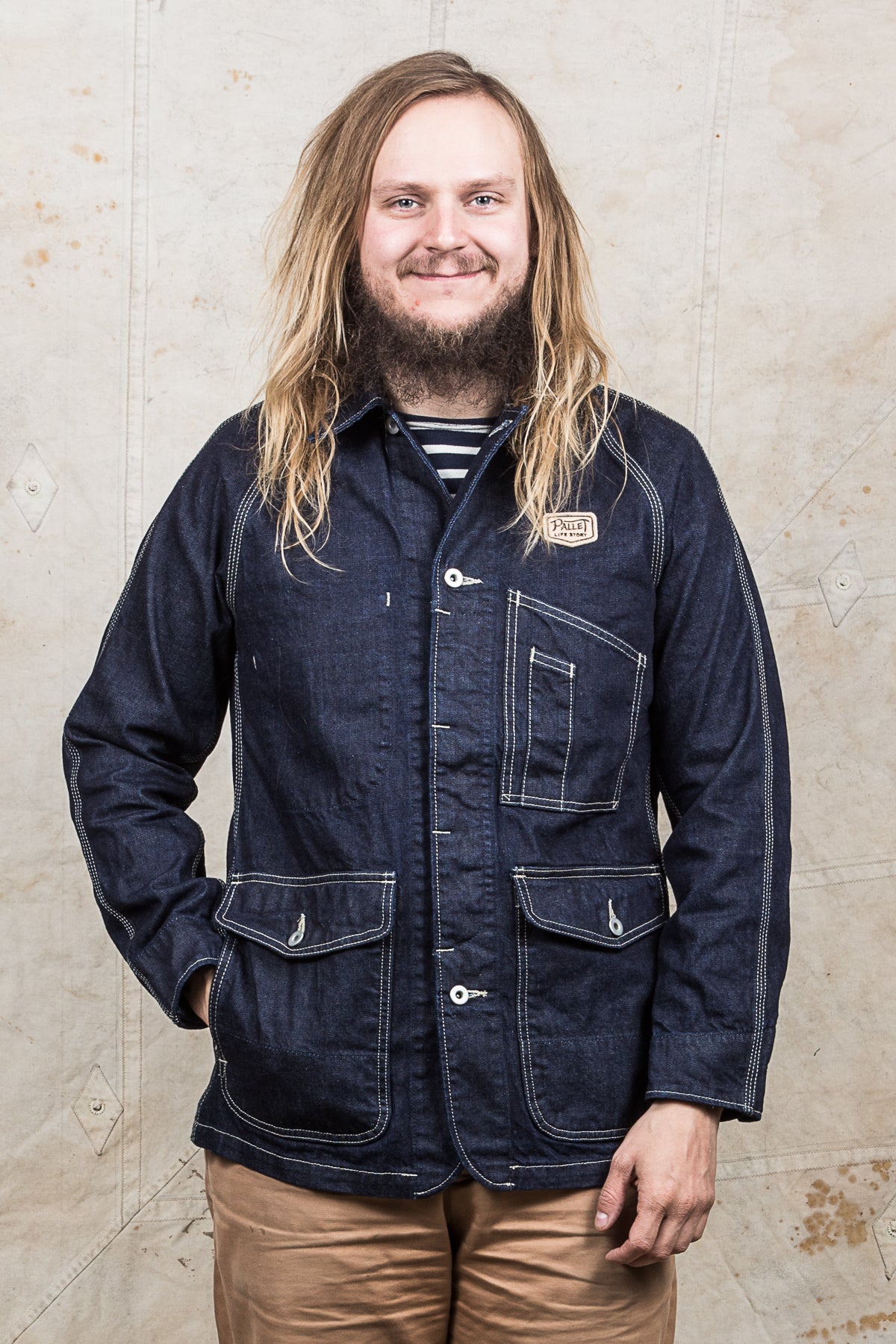 Pallet Life Story One Wash Denim Painter Jacket Second Sunrise