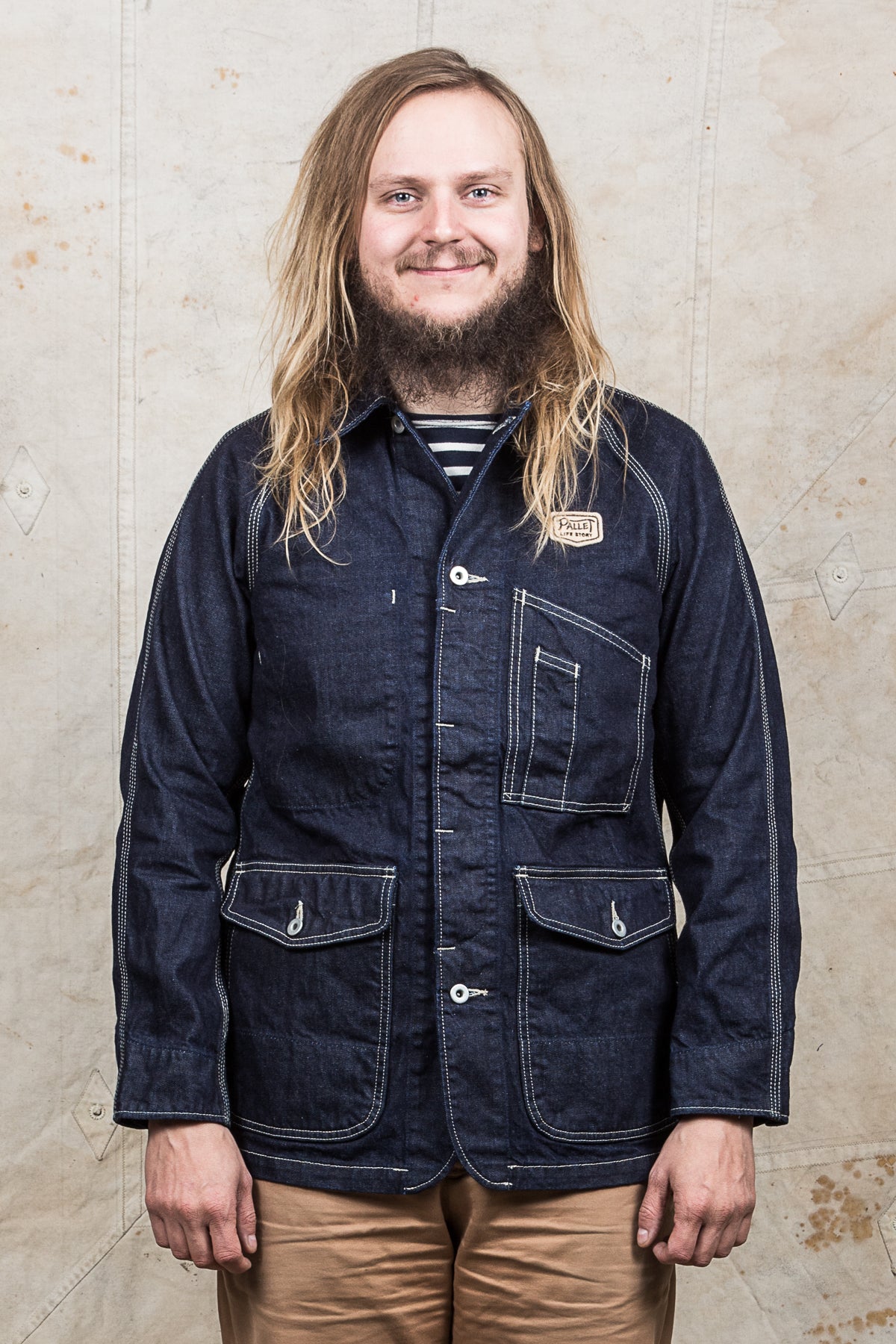 Pallet Life Story One Wash Denim Painter Jacket Second Sunrise