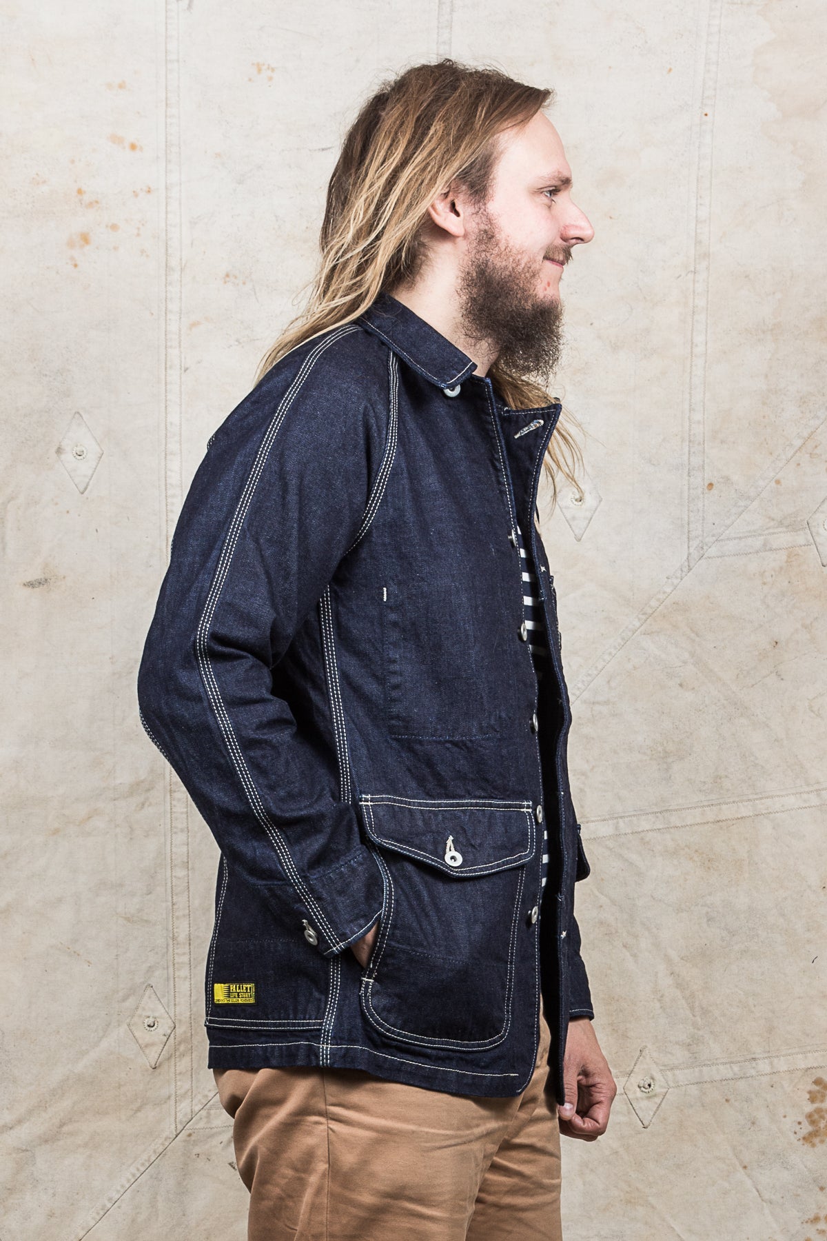 Pallet Life Story One Wash Denim Painter Jacket Second Sunrise