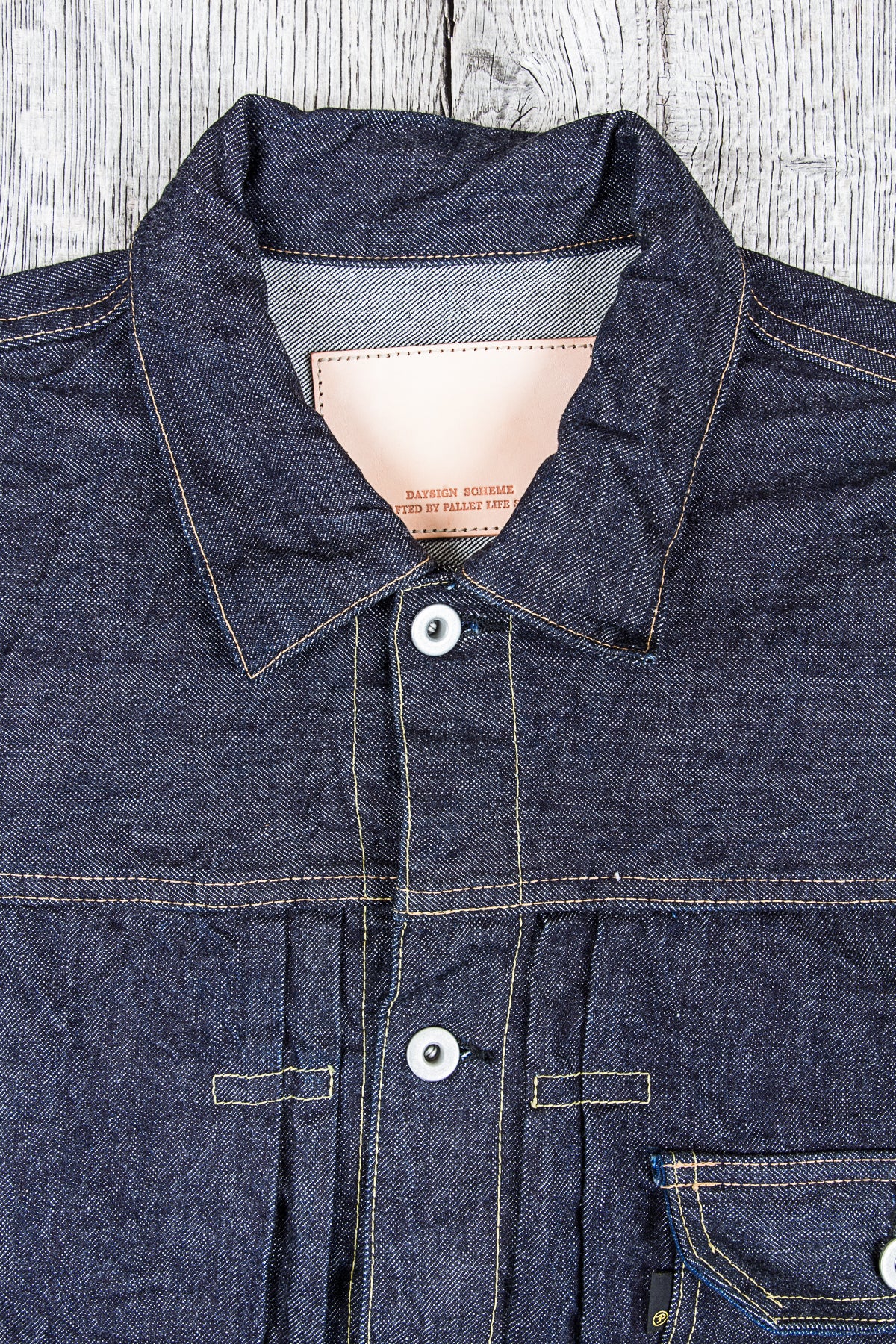 Pallet Life Story Raw Workers Jacket One Wash Denim