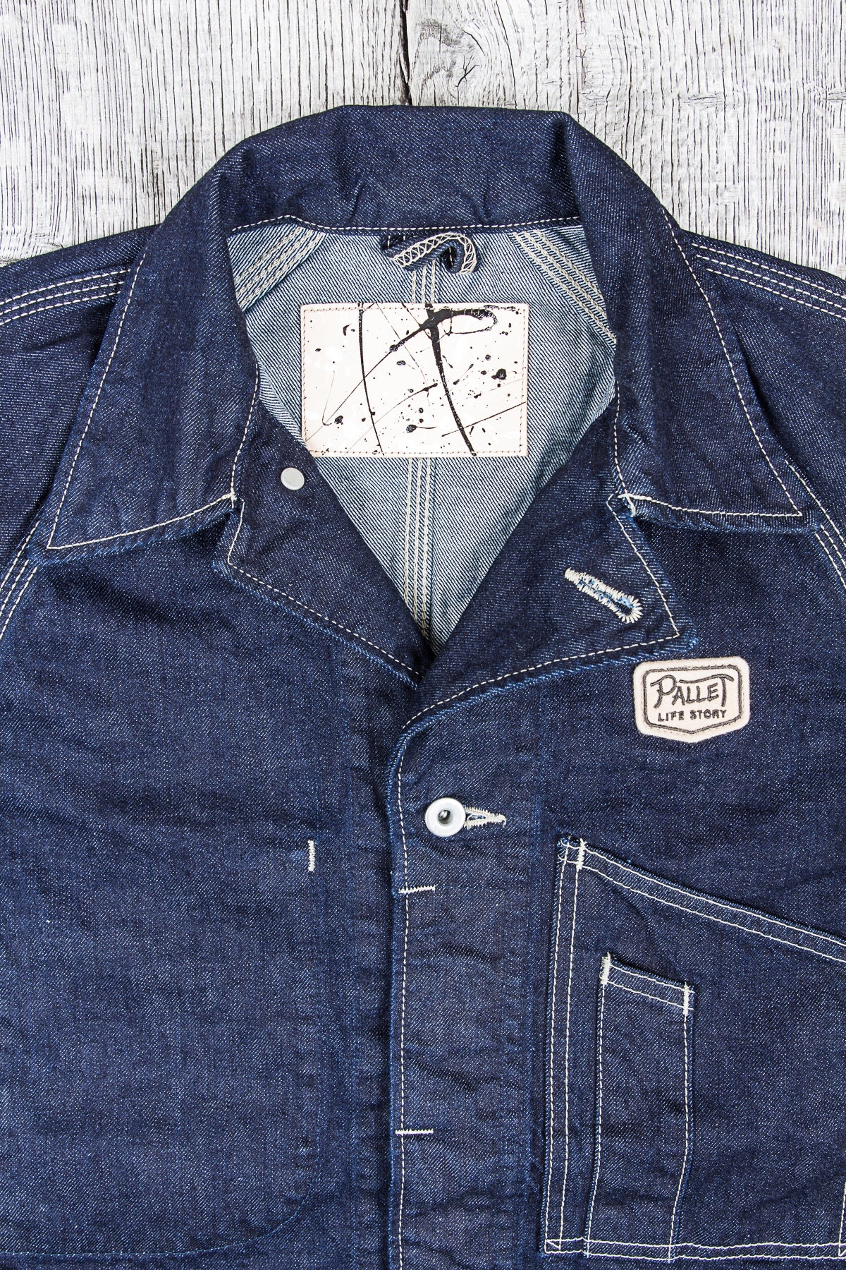 Pallet Life Story One Wash Denim Painter Jacket Second Sunrise