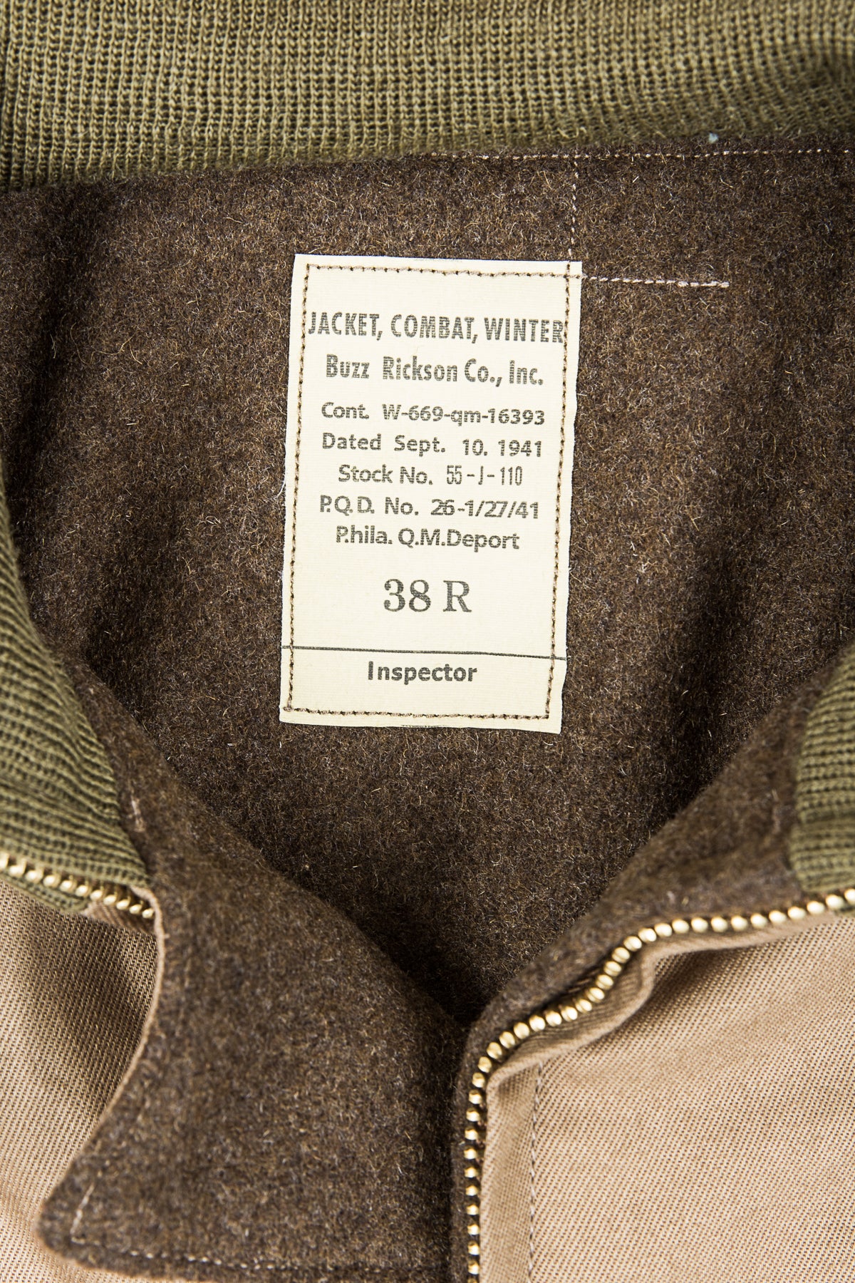 Buzz Rickson's Tank Jacket 1st Model