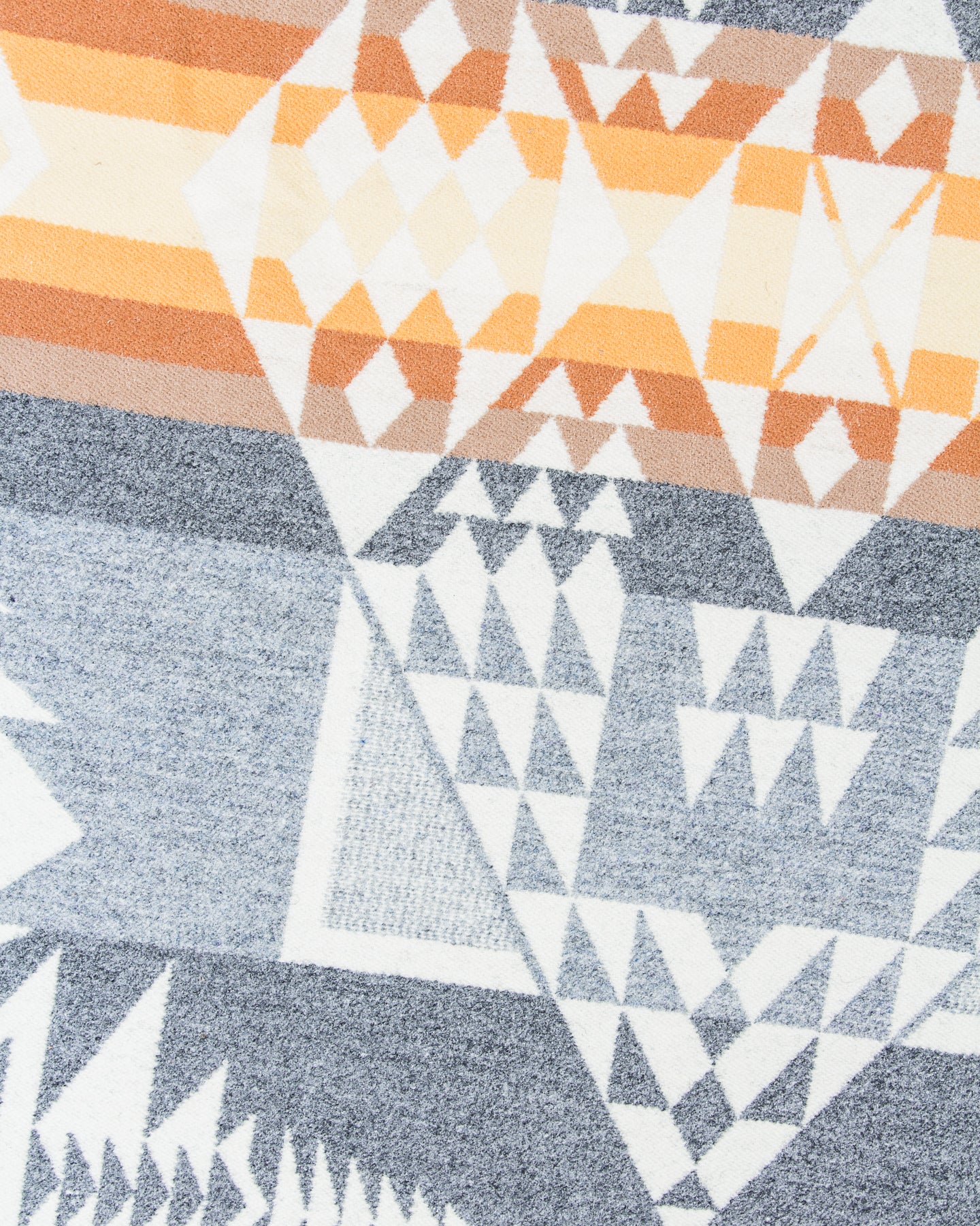 Pendleton Arrowhead Grey Heath Jacquard Wool Blanket Robe