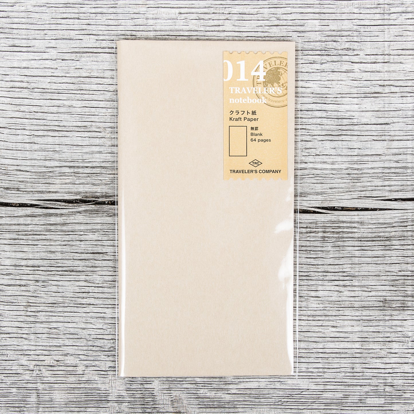 Traveler's Company #014 Regular Notebook Refill Kraft Paper