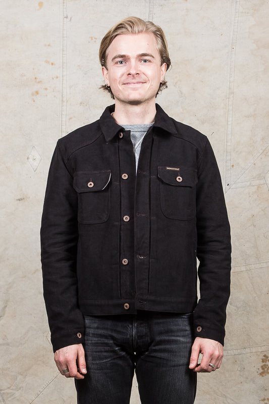 Indigofera Parsons Lodge Jacket Heavy Moleskin Black