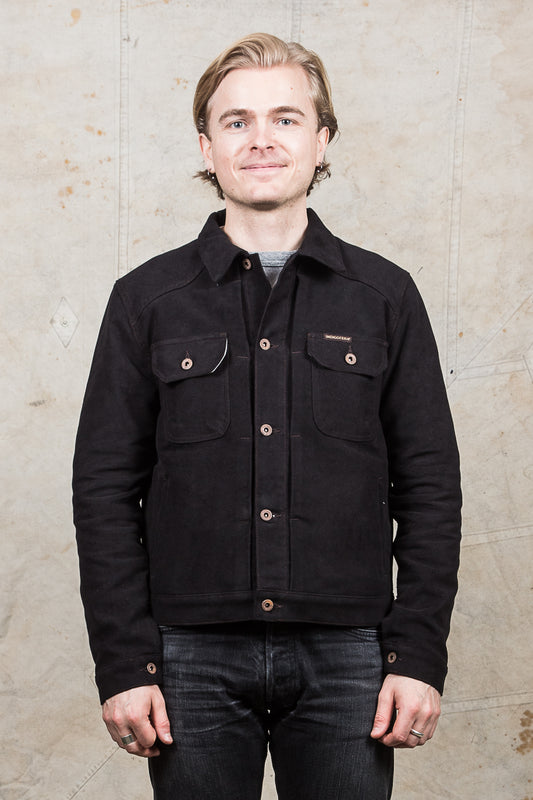 Indigofera Parsons Lodge Jacket Heavy Moleskin Black