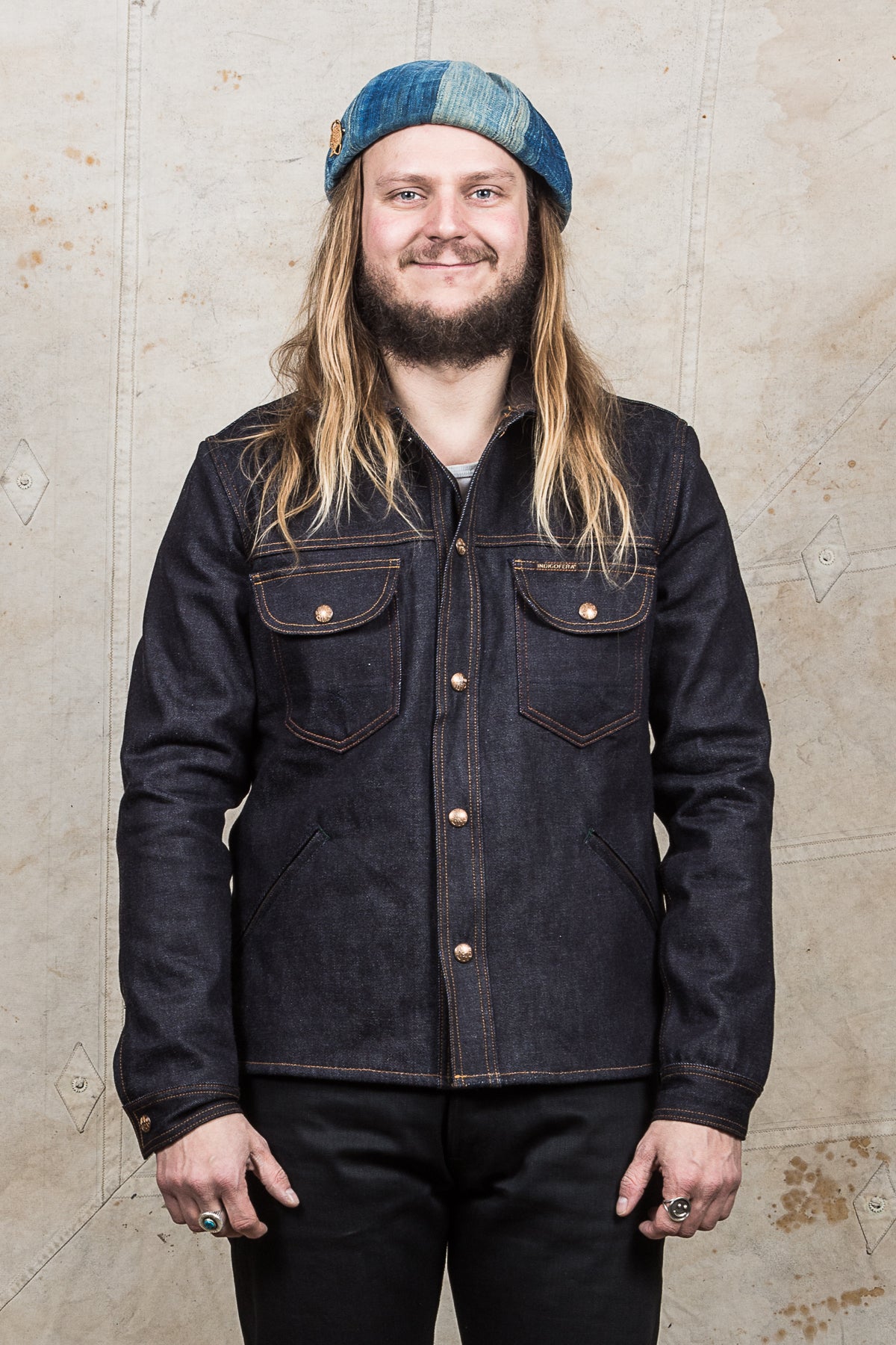 Indigofera Fargo Rider Jacket Fabric No 9