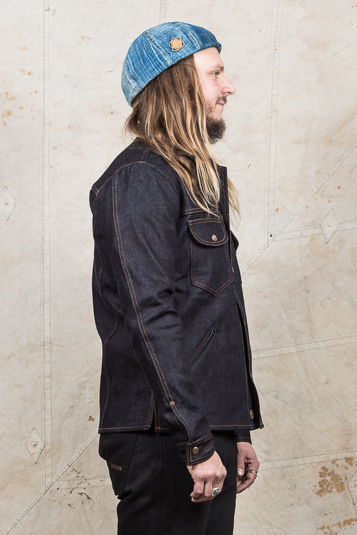 Indigofera Fargo Rider Jacket Fabric No 9
