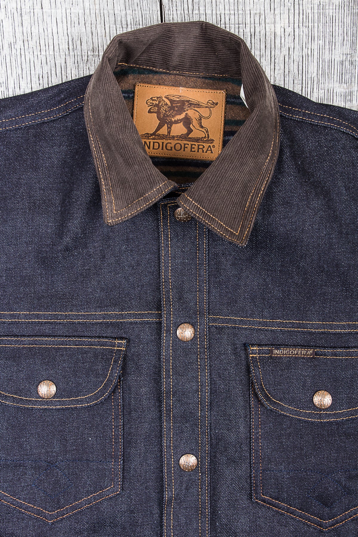 Indigofera Fargo Rider Jacket Fabric No 9