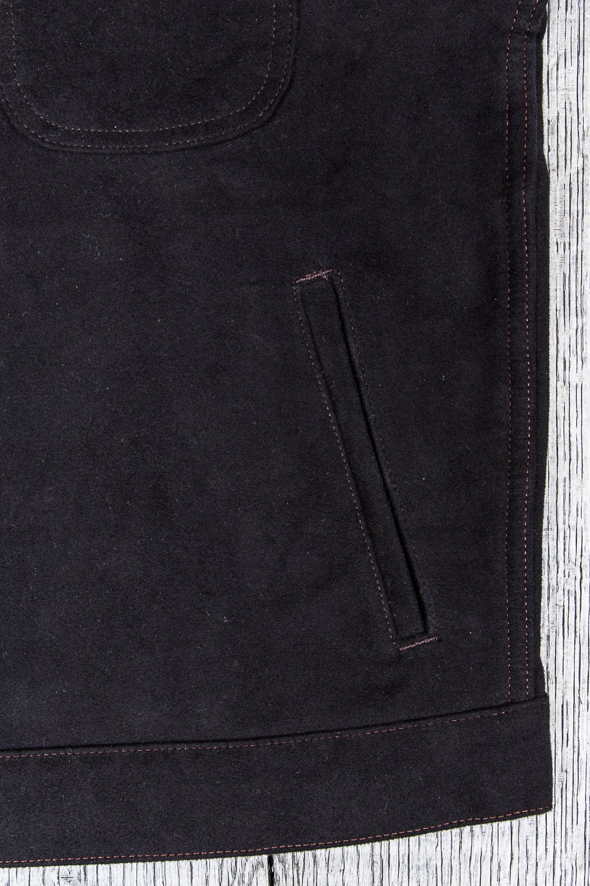 Indigofera Parsons Lodge Jacket Heavy Moleskin Black