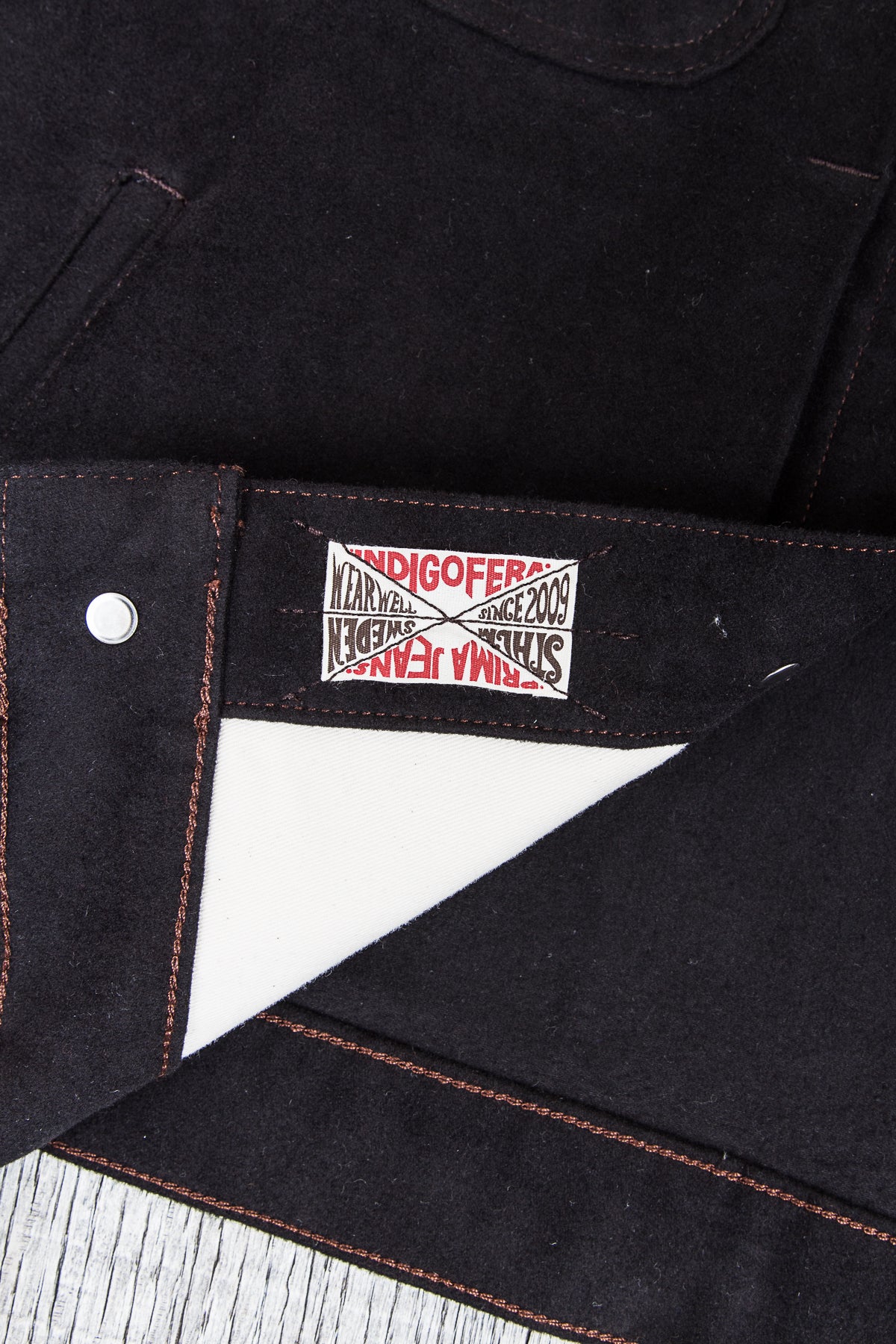 Indigofera Parsons Lodge Jacket Heavy Moleskin Black