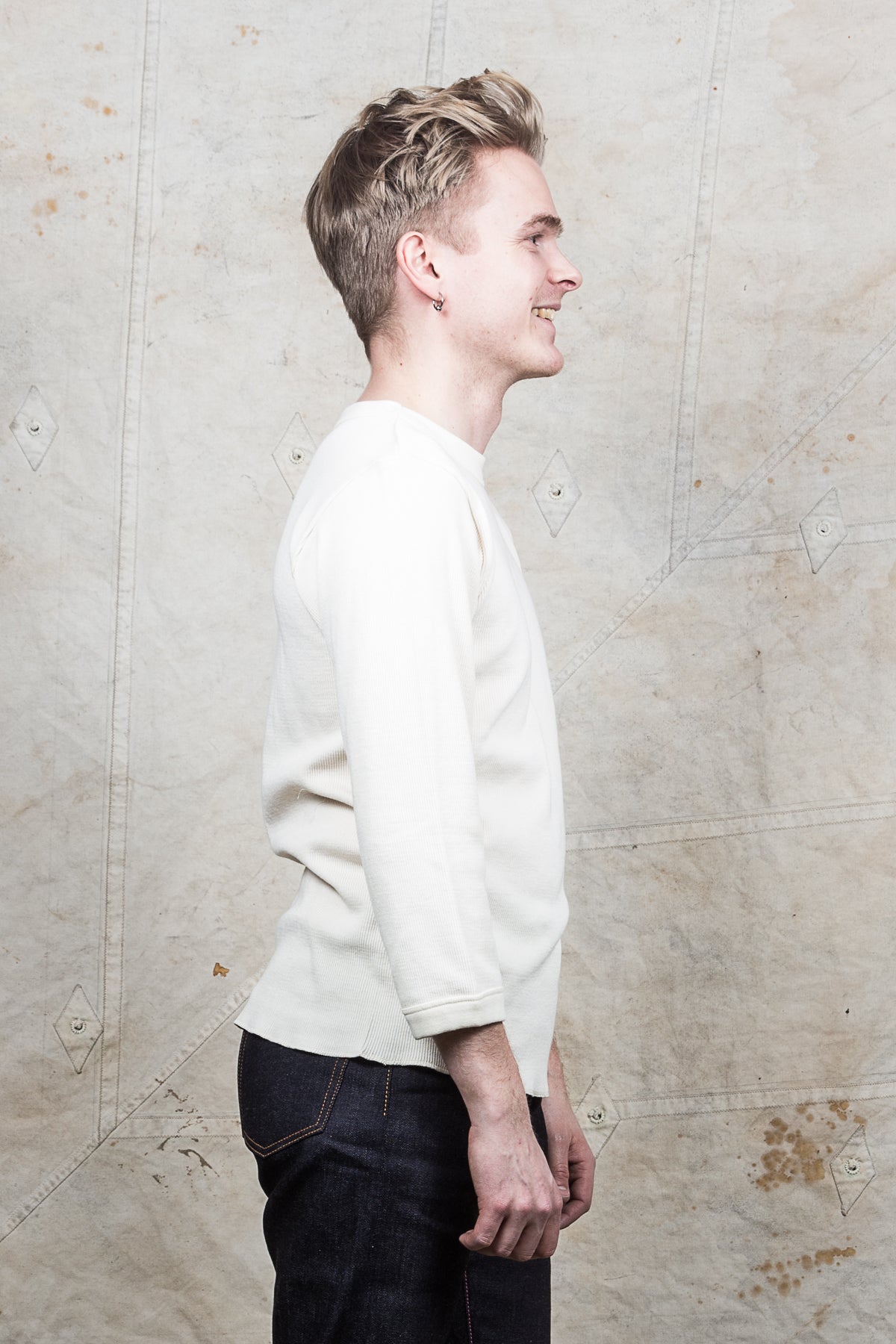 Blue Highway Clothing Organic Lahmann Shirt 3/4 Sleeve Made in Sweden