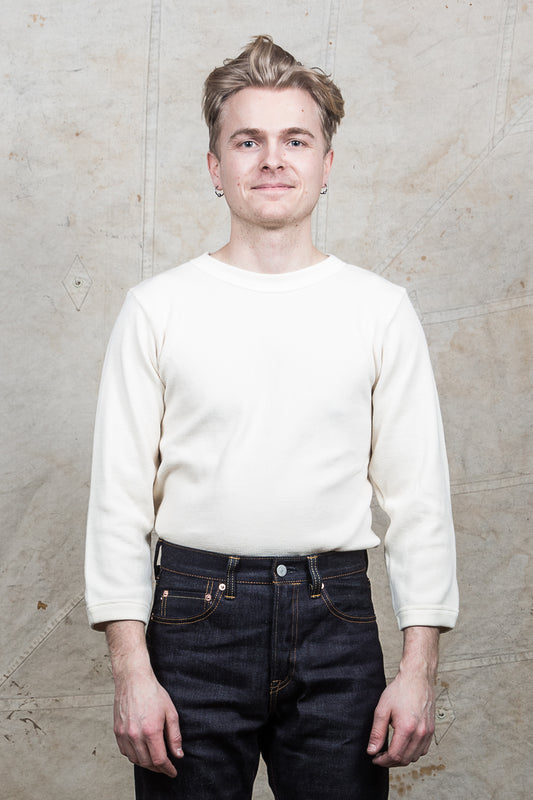 Blue Highway Clothing Organic Lahmann Shirt 3/4 Sleeve Made in Sweden