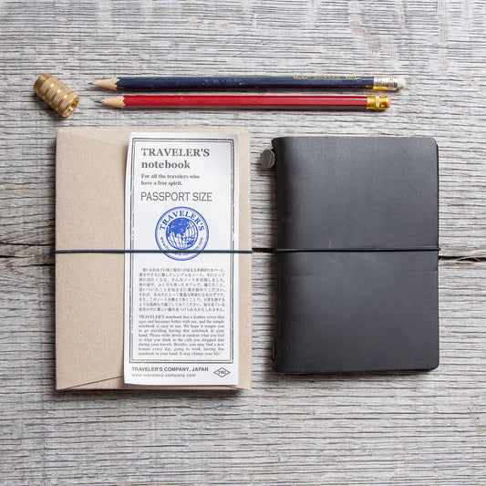 Traveler’s Company Notebook Passport Size Black