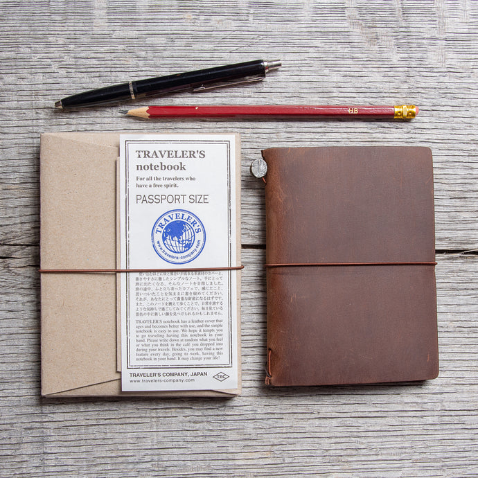 Traveler’s Company Notebook Passport Size Brown