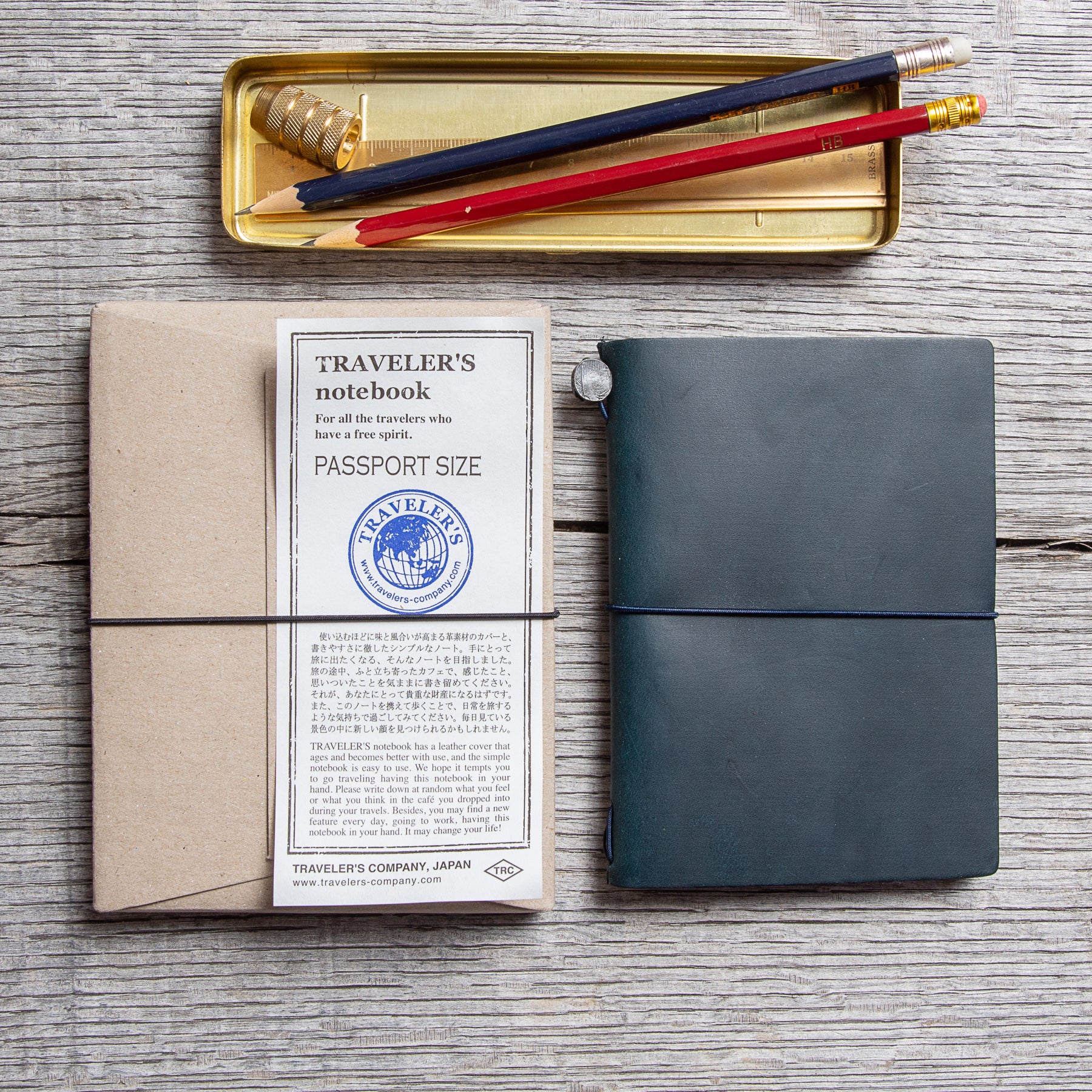 Traveler's Company Notebook Passport Size Blue – Second Sunrise